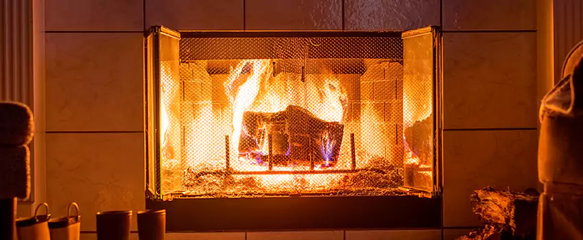 Mendota Hearth Landscape Fireplace Installation in Chambersburg, Pennsylvania